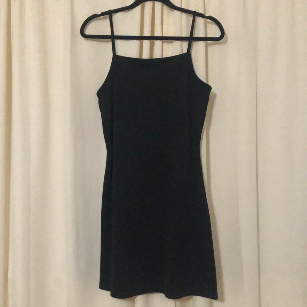 Simple black slip dress, Size Small